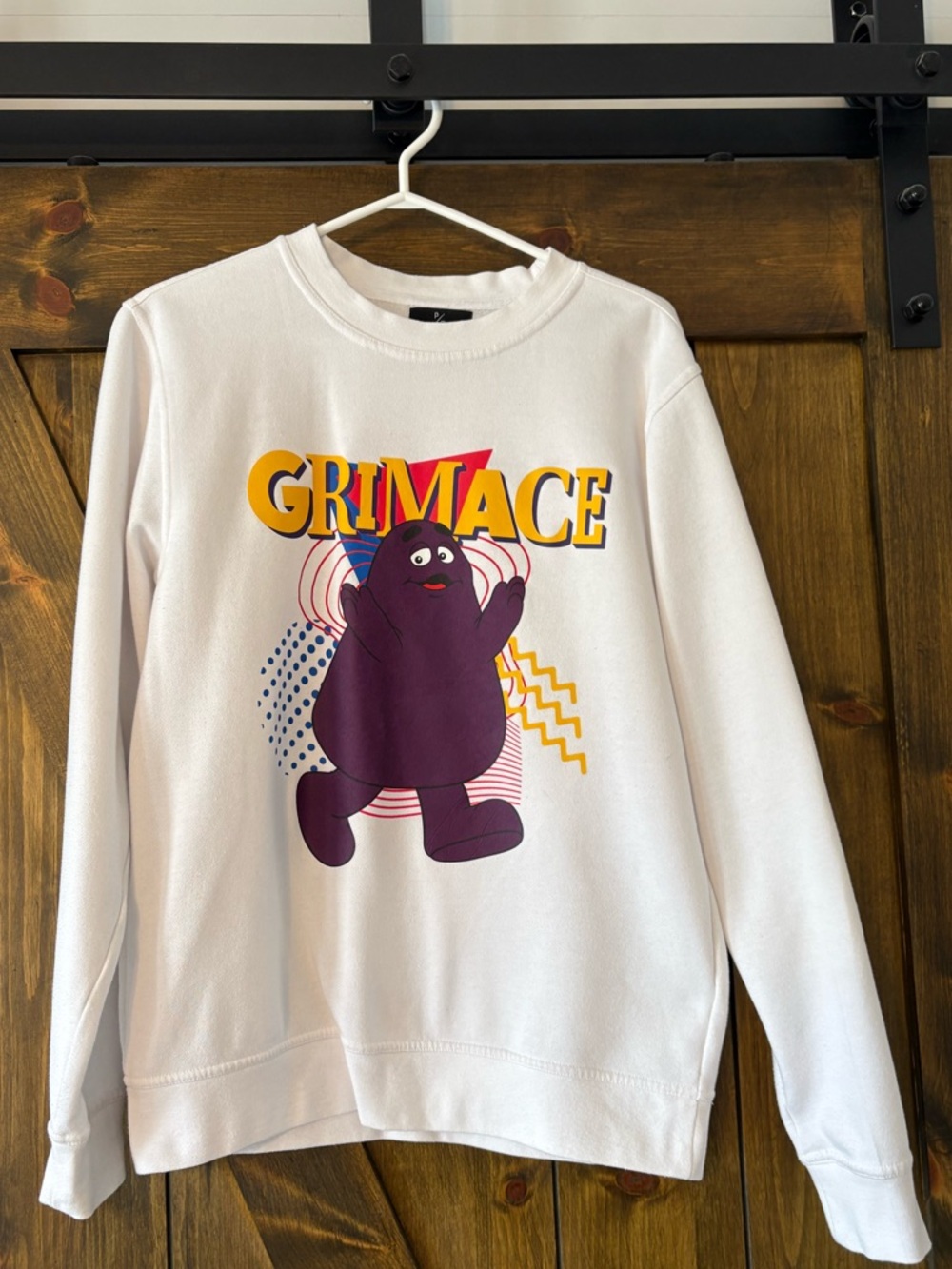 Peace Collective White Grimace Hoodie - P/C Label